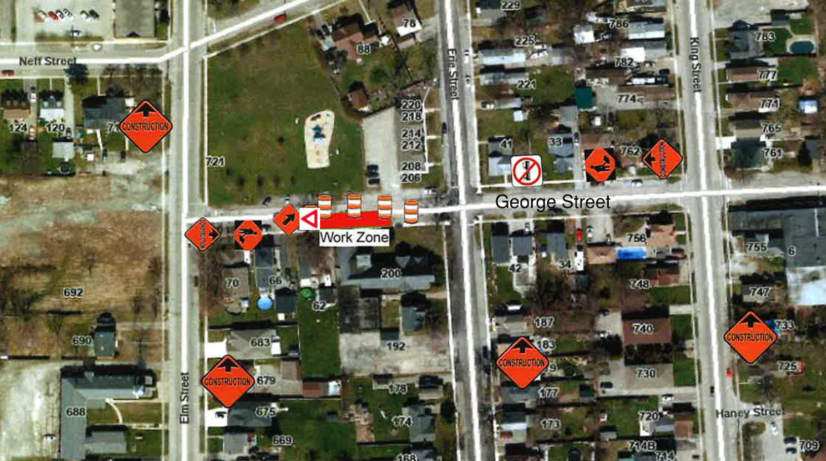 George street closure map